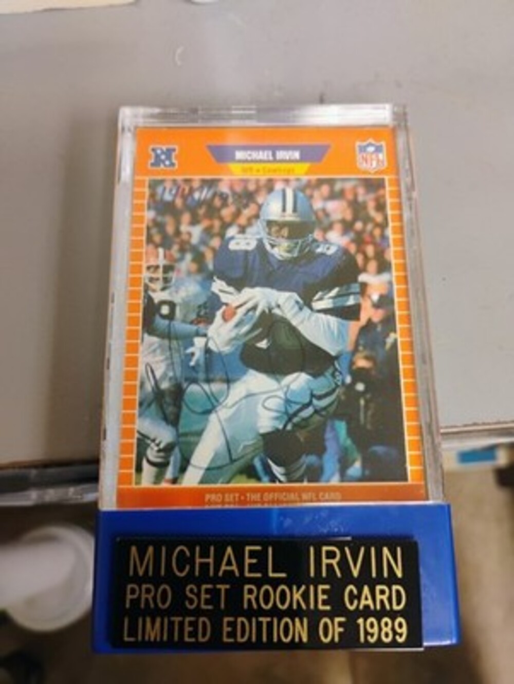 1989 Pro Set - Michael Irvin #89 (RC) Autograph /1989